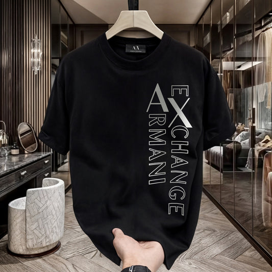 Men's Premium Selling T-Shirts (BD-HUGO GOLD+Armani Exchange Silver)