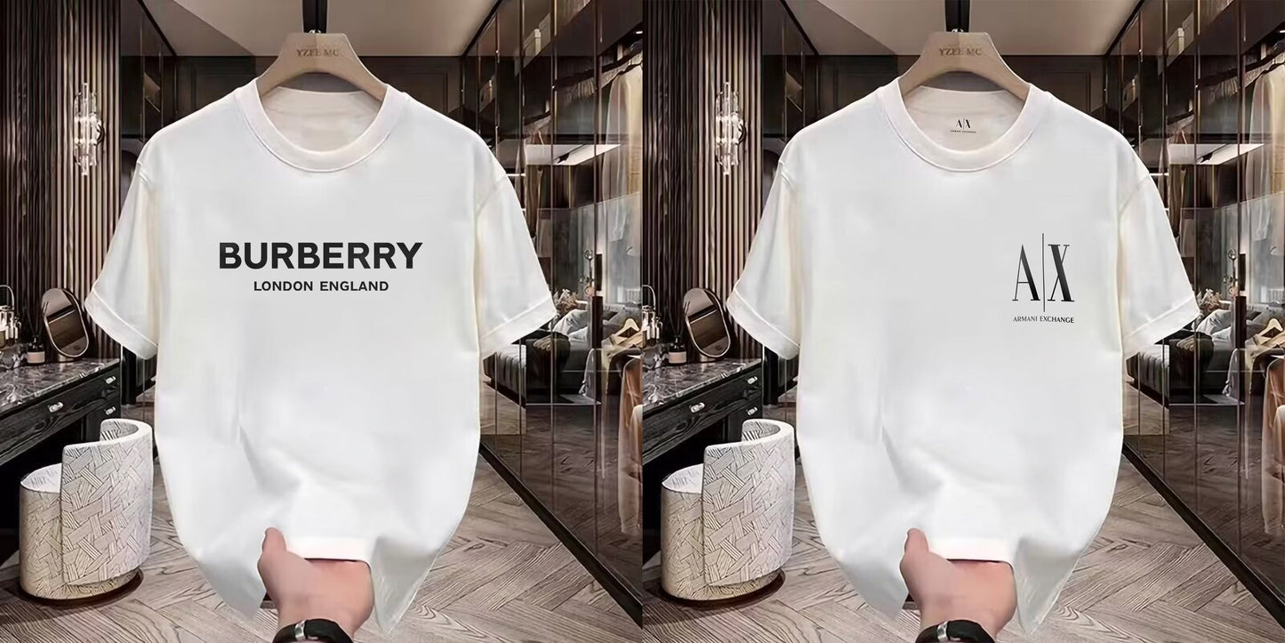 Men's Premium Selling T-Shirt (BD-BURBERRY LE +Small AX Black)