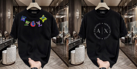 Men's Premium Selling T-Shirt (BD-LV Multi + Armani Round)