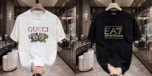 Men's Premium Selling T-Shirts (BD-GUCCI TIGER+EA7)