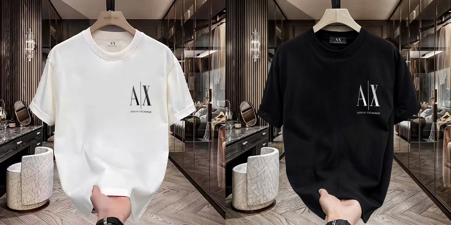 Men's Premium Selling T-Shirts (BD-SMALL AX BLACK+SMALL AX WHITE)