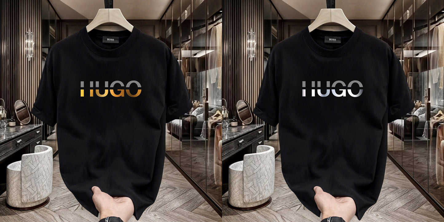 Men's Premium Selling T-Shirts (BD-HUGO GOLD+Hugo Silver)