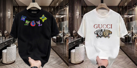 Men's Premium Selling T-Shirt (BD-LV Multi +Gucci Tiger)