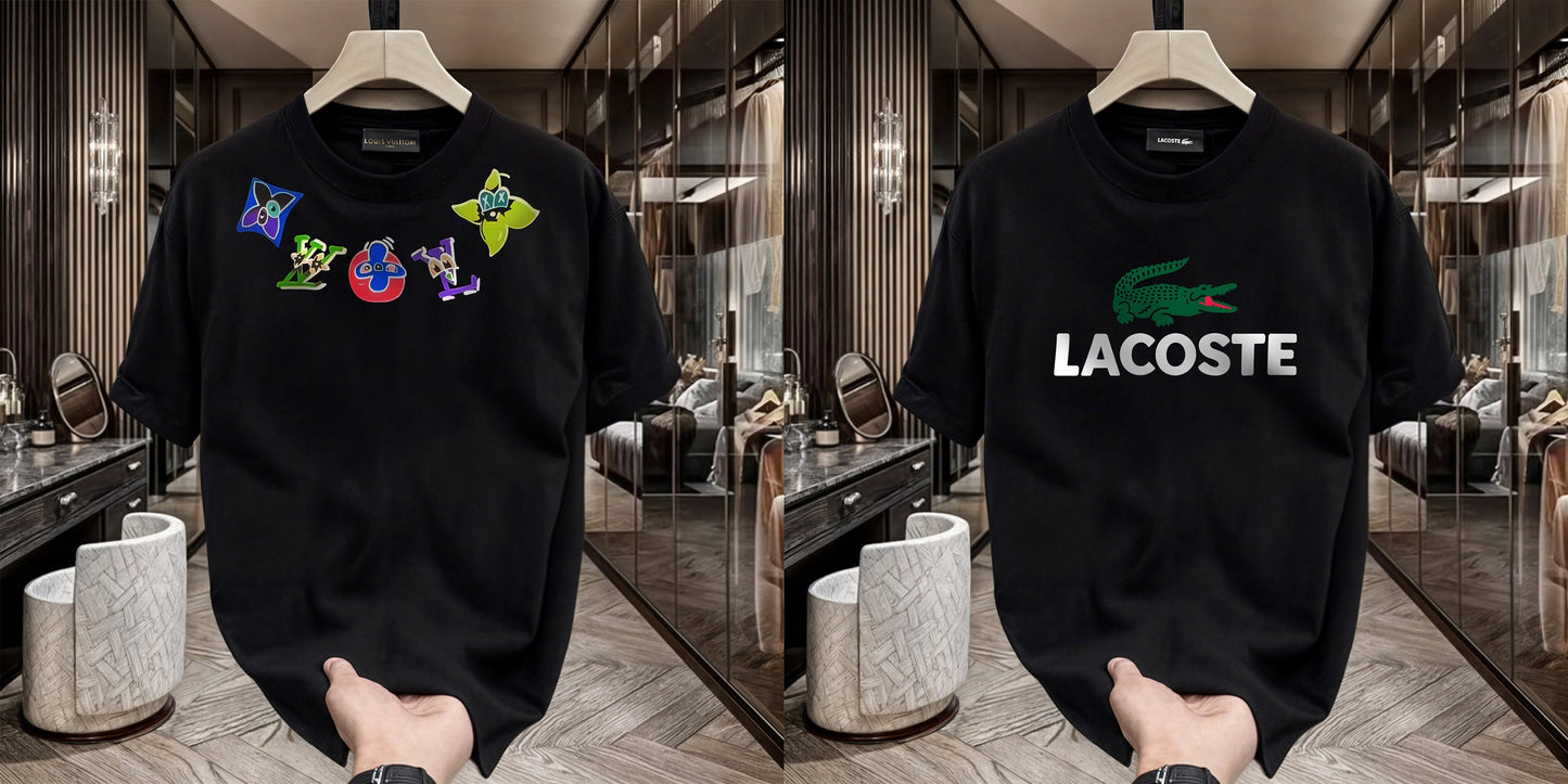 Men's Premium Selling T-Shirt (BD-LV Multi +Lacoste)
