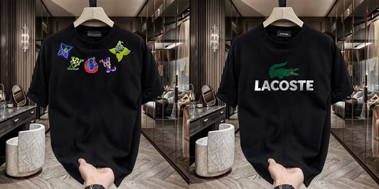 Men's Premium Selling T-Shirt (BD-LV Multi +Lacoste)