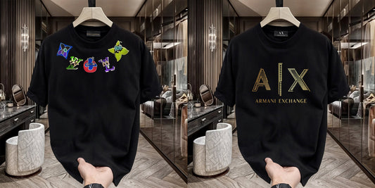 Men's Premium Selling T-Shirt (BD-LV Multi +AX Gold)