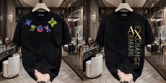Men's Premium Selling T-Shirt (BD-LV Multi +Armani Exchange)