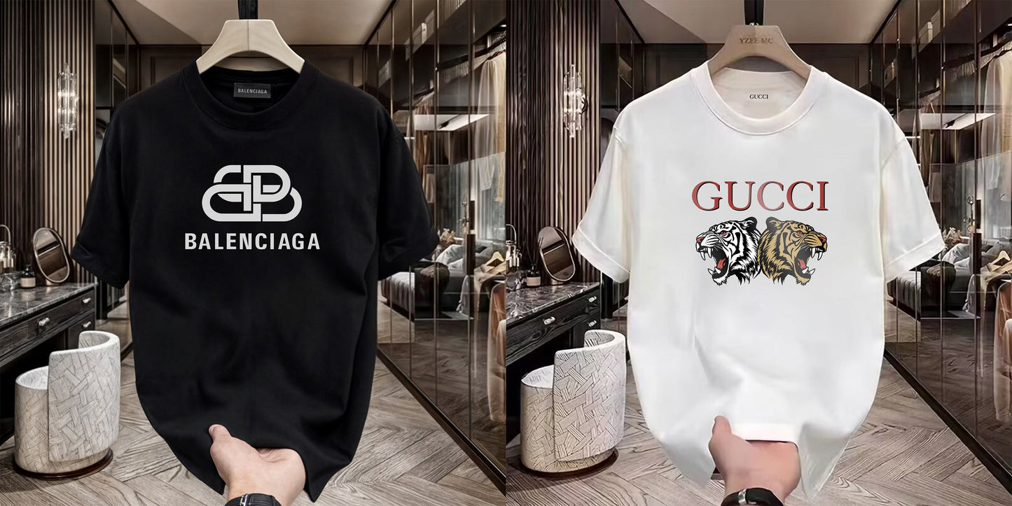 Men's Premium Selling T-Shirt (BD-Balenciaga New +Gucci Tiger)