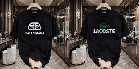 Men's Premium Selling T-Shirt (BD-Balenciaga New +Lacoste)