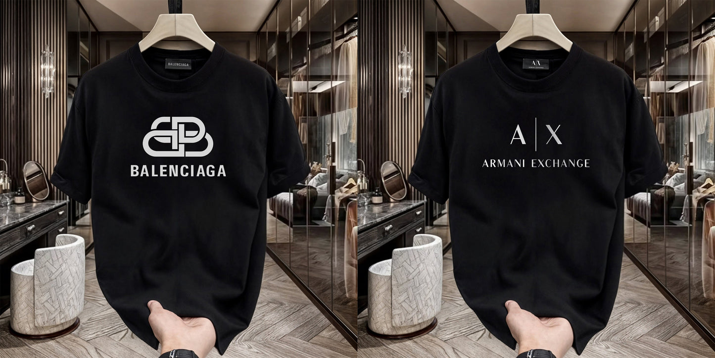 Men's Premium Selling T-Shirt (BD-Balenciaga New +AX White)
