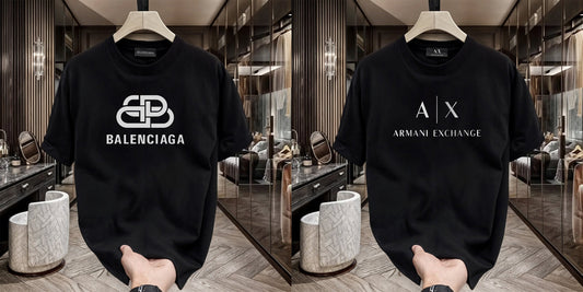 Men's Premium Selling T-Shirt (BD-Balenciaga New +AX White)