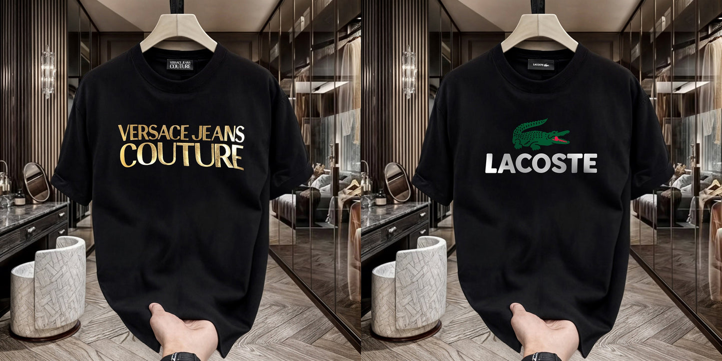 Men's Premium Selling T-Shirts (BD-Versace+ Lacoste)