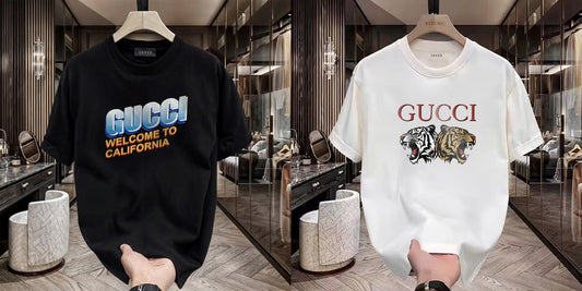 Men's Premium Selling T-Shirt (BD-Gucci California +Gucci Tiger)