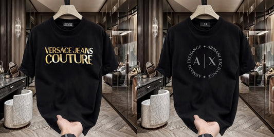 Men's Premium Selling T-Shirts (BD-Versace+ Armani Round)