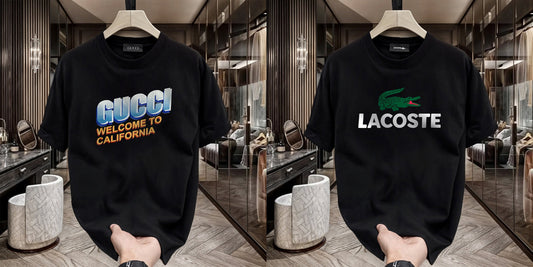 Men's Premium Selling T-Shirt (BD-Gucci California +Lacoste)