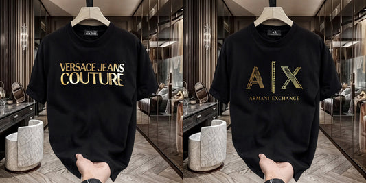 Men's Premium Selling T-Shirts (BD-Versace+ AX Gold)