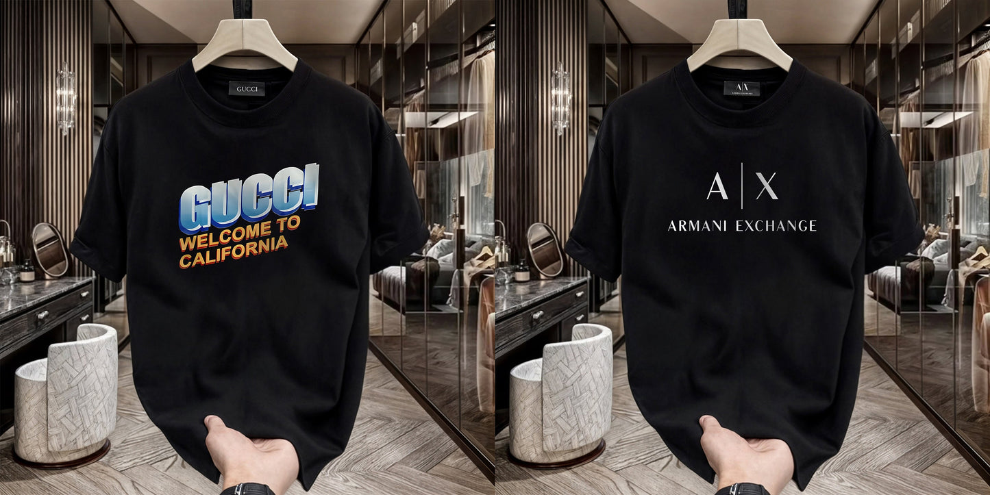 Men's Premium Selling T-Shirt (BD-Gucci California +AX White)