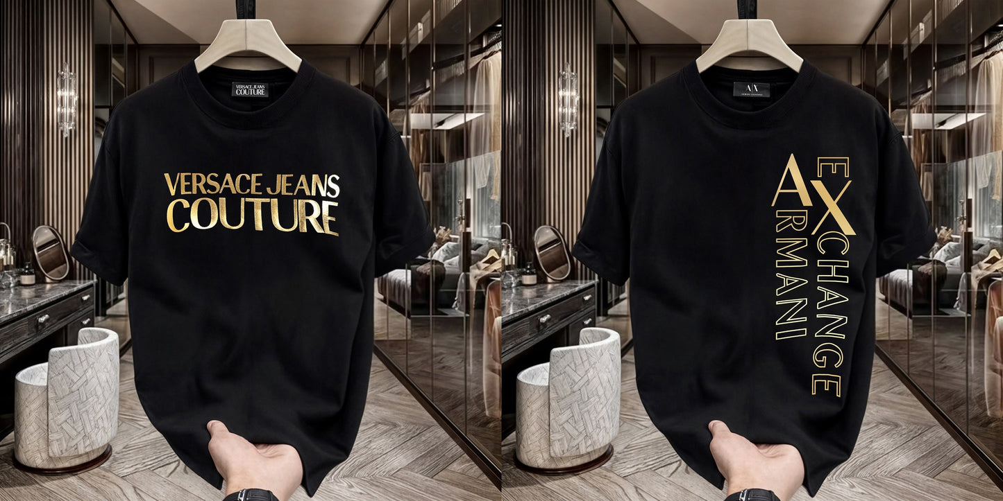 Men's Premium Selling T-Shirts (BD-Versace+ Armani Exchange)