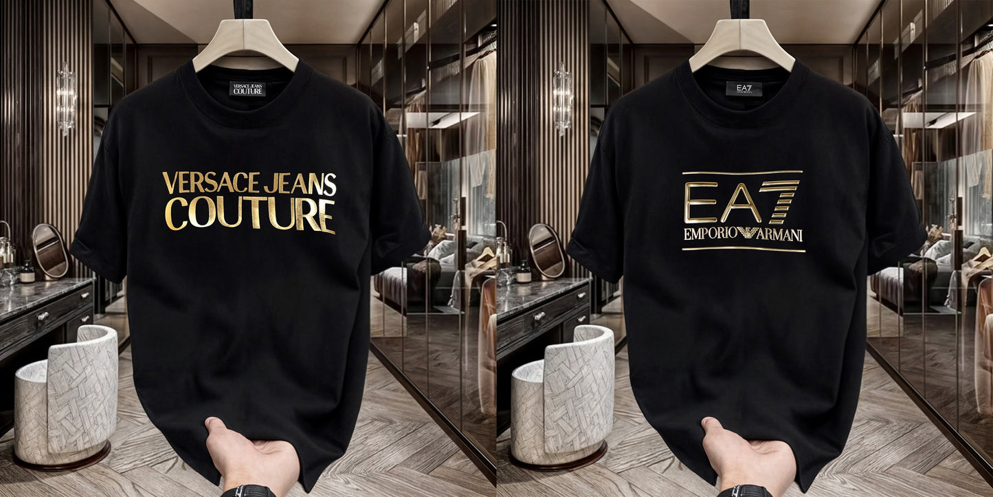 Men's Premium Selling T-Shirts (BD-Versace+ EA 7)
