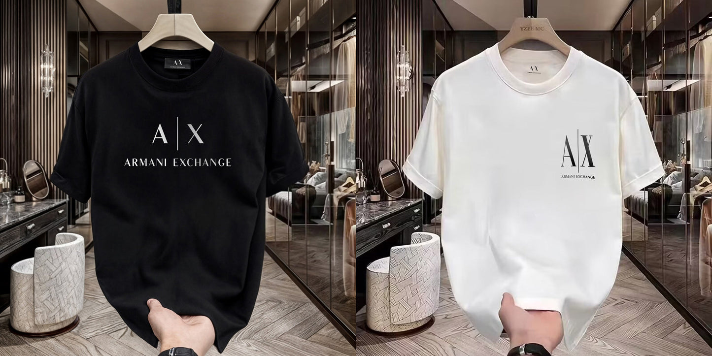 Men's Premium Selling T-shirt (BD-AX WHITE+SMALL AX BLACK)