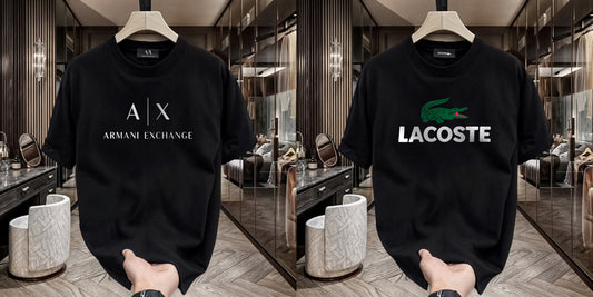 Men's Premium Selling T-Shirts (BD-AX WHITE+LACOSTE)