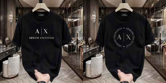 Men's Premium Selling T-Shirts (BD-AX WHITE+ARMANI ROUND)