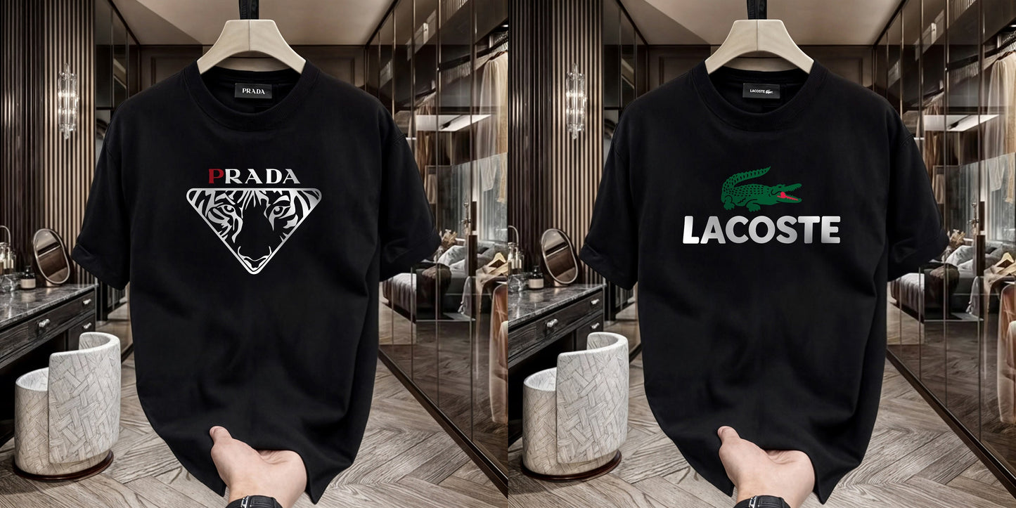 Men's Premium Selling T-Shirts (BD-Prada+Lacoste)